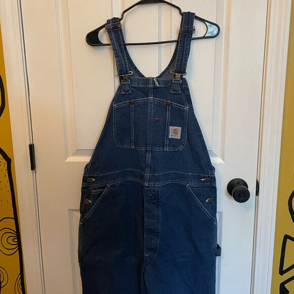 Carhartt Men's Denim Overalls - 36x34" - Picture 1 of 8